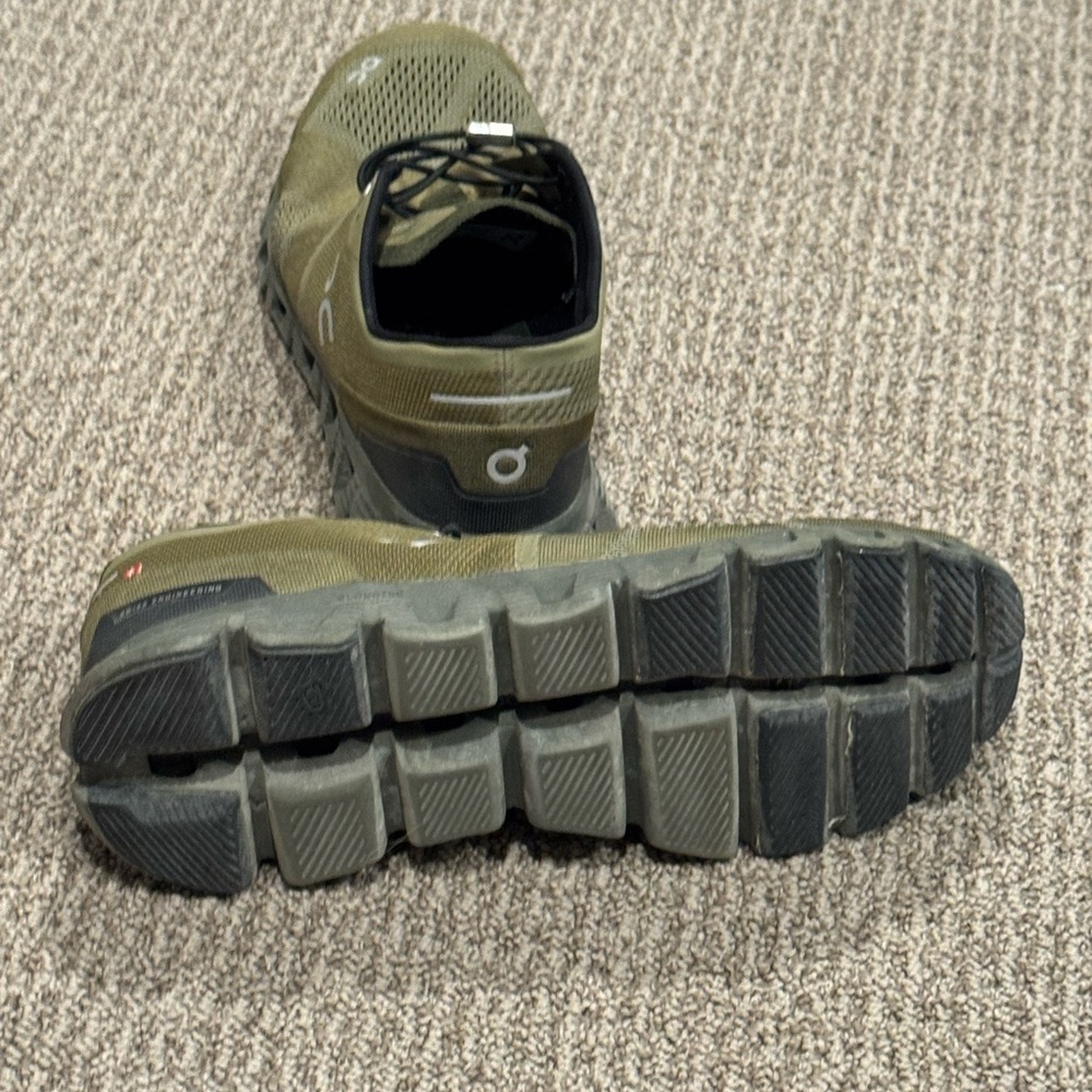 On Running Men's Olive Athletic Shoes - Picture 4 of 5